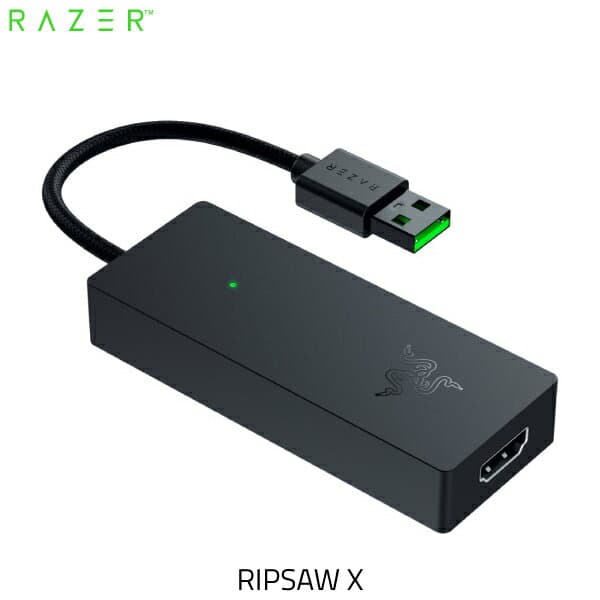 Razer Ripsaw X 4K 30FPS プラグアンドプレイ対応 HDMI 2.0 / USB 3.0 接続 コンパクトキャプチャーボード # RZ20-04140100-R3M1 レーザー (ビデオ入出力・コンバータ) レイザー